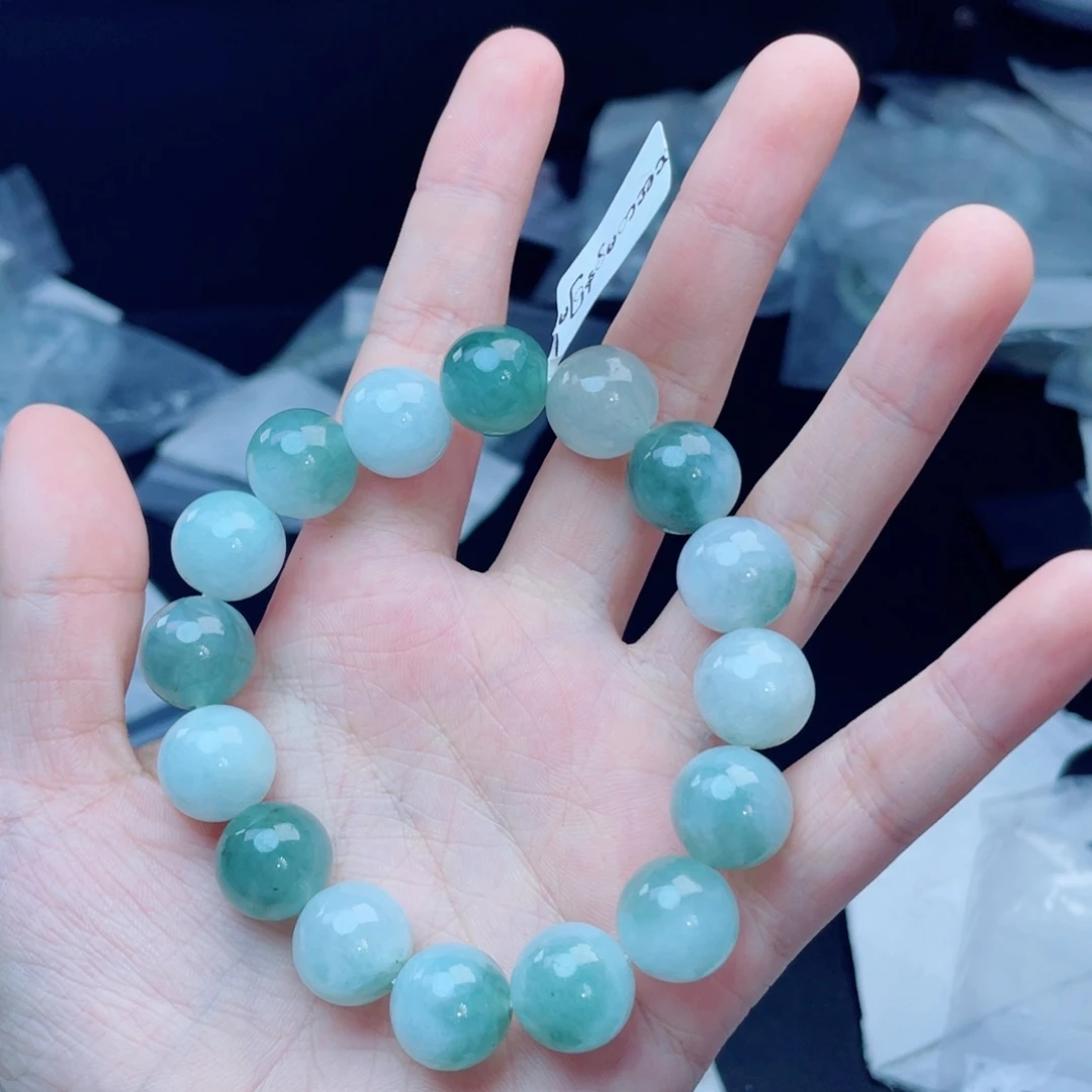 未镶嵌定制翡翠珠串