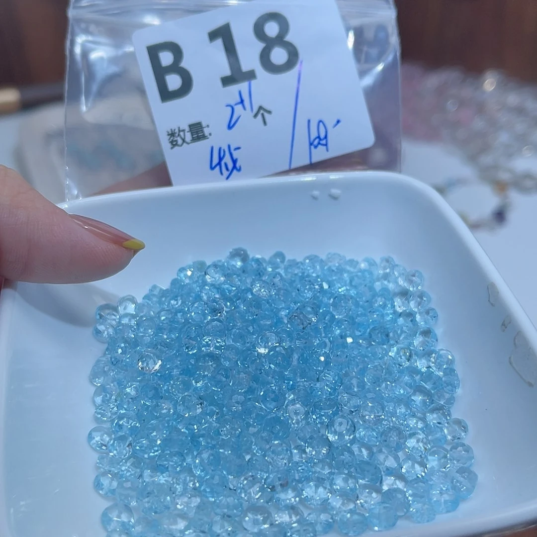 未镶嵌裸石托帕石B18。