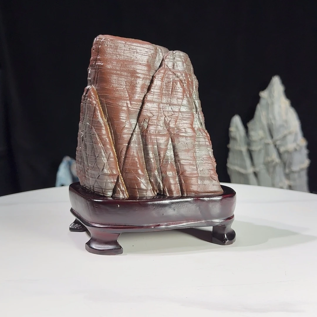 时***心石头松花石摆件008888