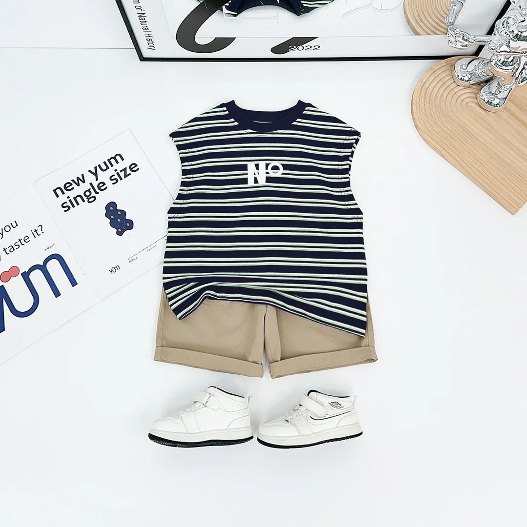 儿童装夏装背心套装无袖男童夏季2025新款 WG28360 悠悠童话童装