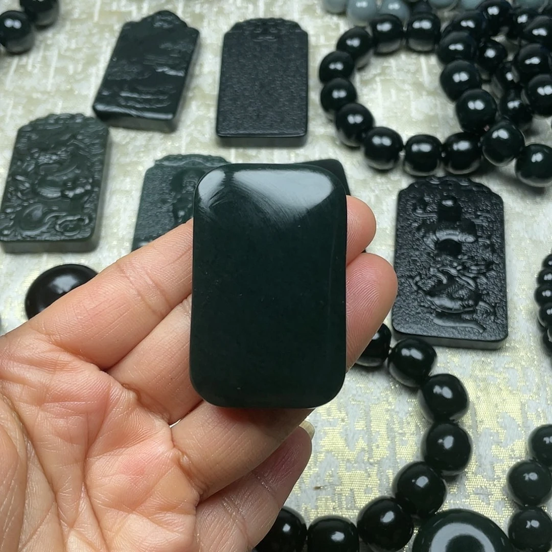 @***意和田玉未镶嵌颈饰35无可牌