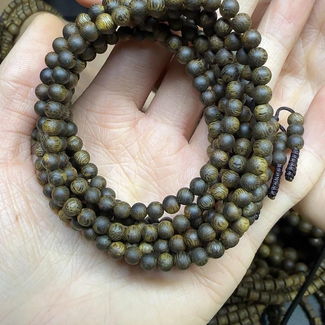 沉香沉香碎屑+沉水浮0.4圆珠多圈7克加多样性发一