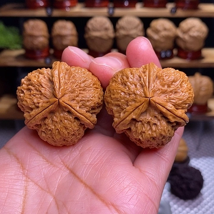 文玩核桃吊坠天狼三棱24