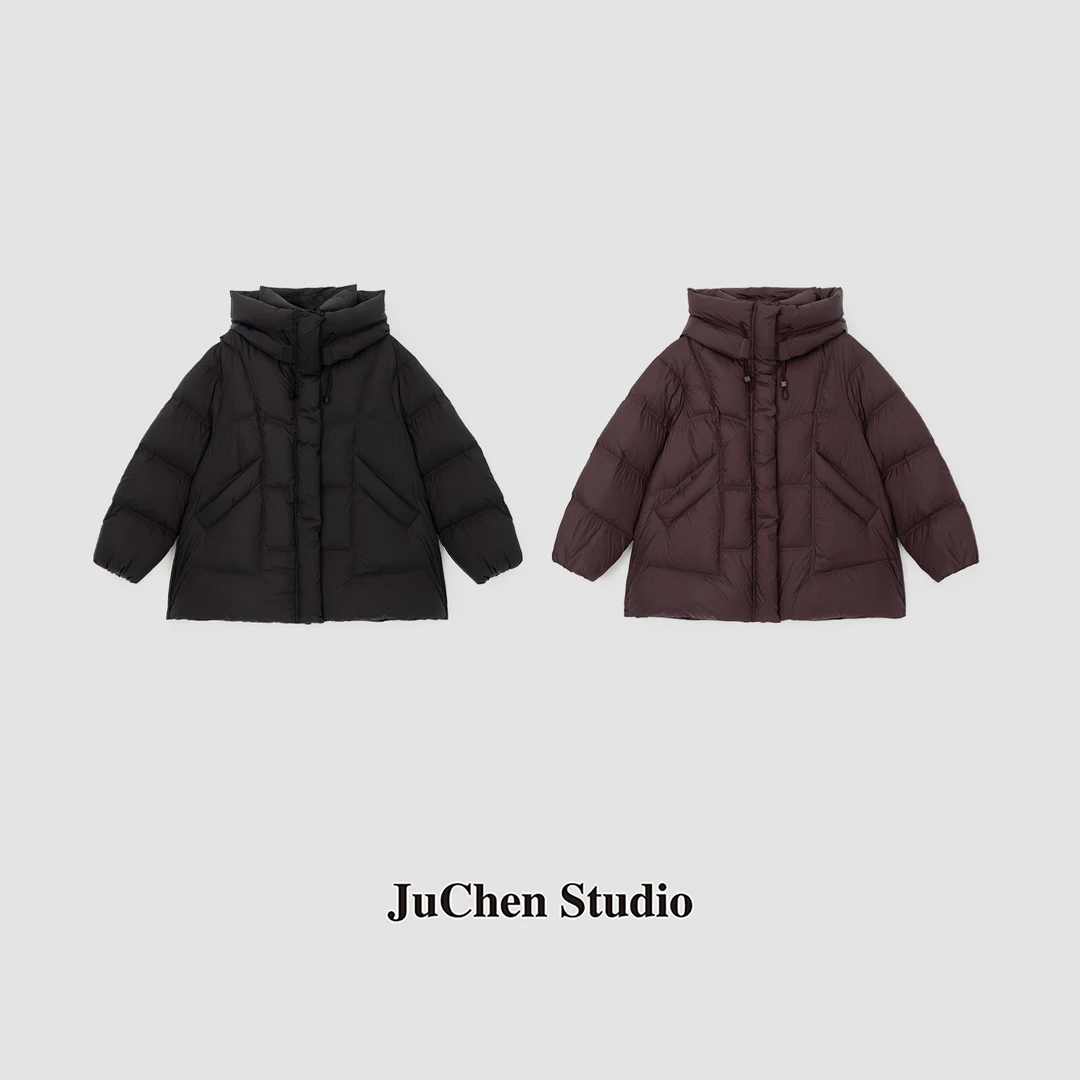 “芬兰飞雪”0压感解构高蓬南瓜款连帽鹅绒服FW02191-81