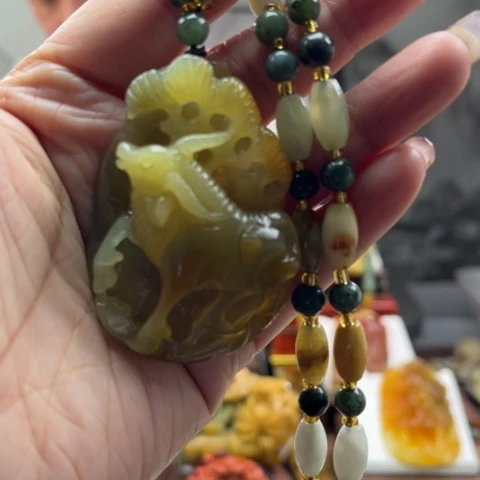 岫玉挂件未镶嵌挂件