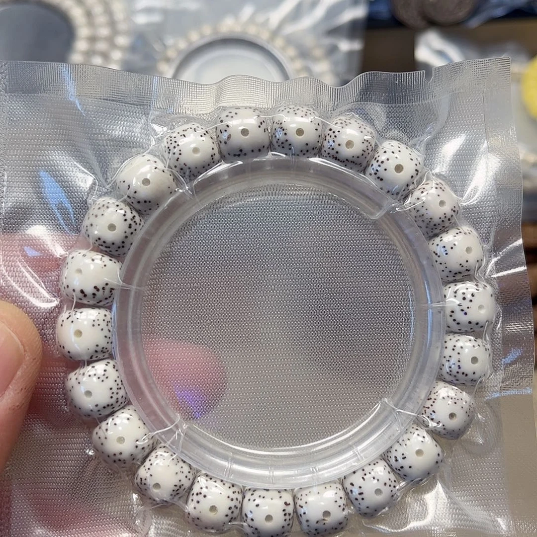 蜜蜡未镶嵌手链8-精品留白11m