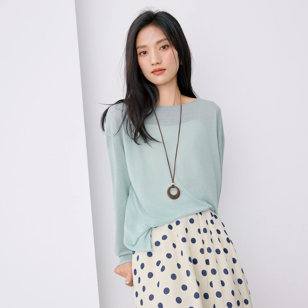 伊芙丽防晒慵懒风薄款上衣女2025夏装新款1G6931711