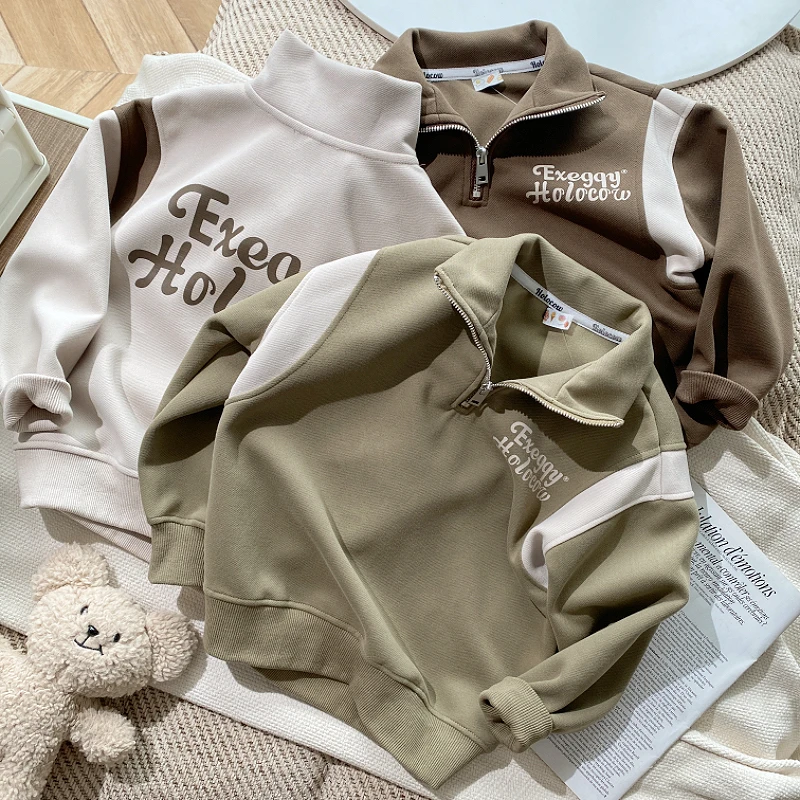 男童Polo衫卫衣儿童春秋童装休闲时尚上衣2025新款洋气男孩外套潮