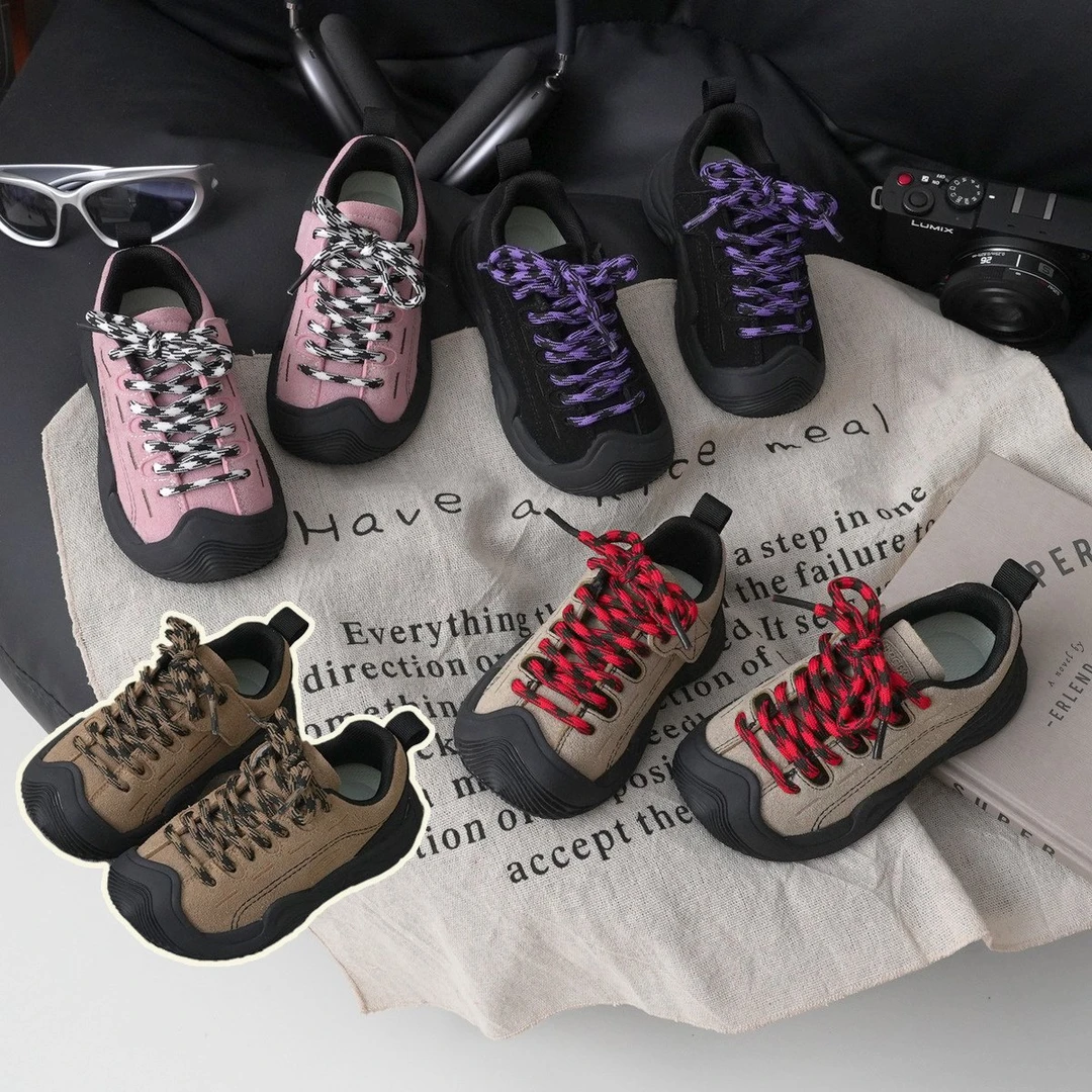 儿童登山鞋户外春秋新款休闲男童软底女童宝宝运动鞋新款老爹鞋