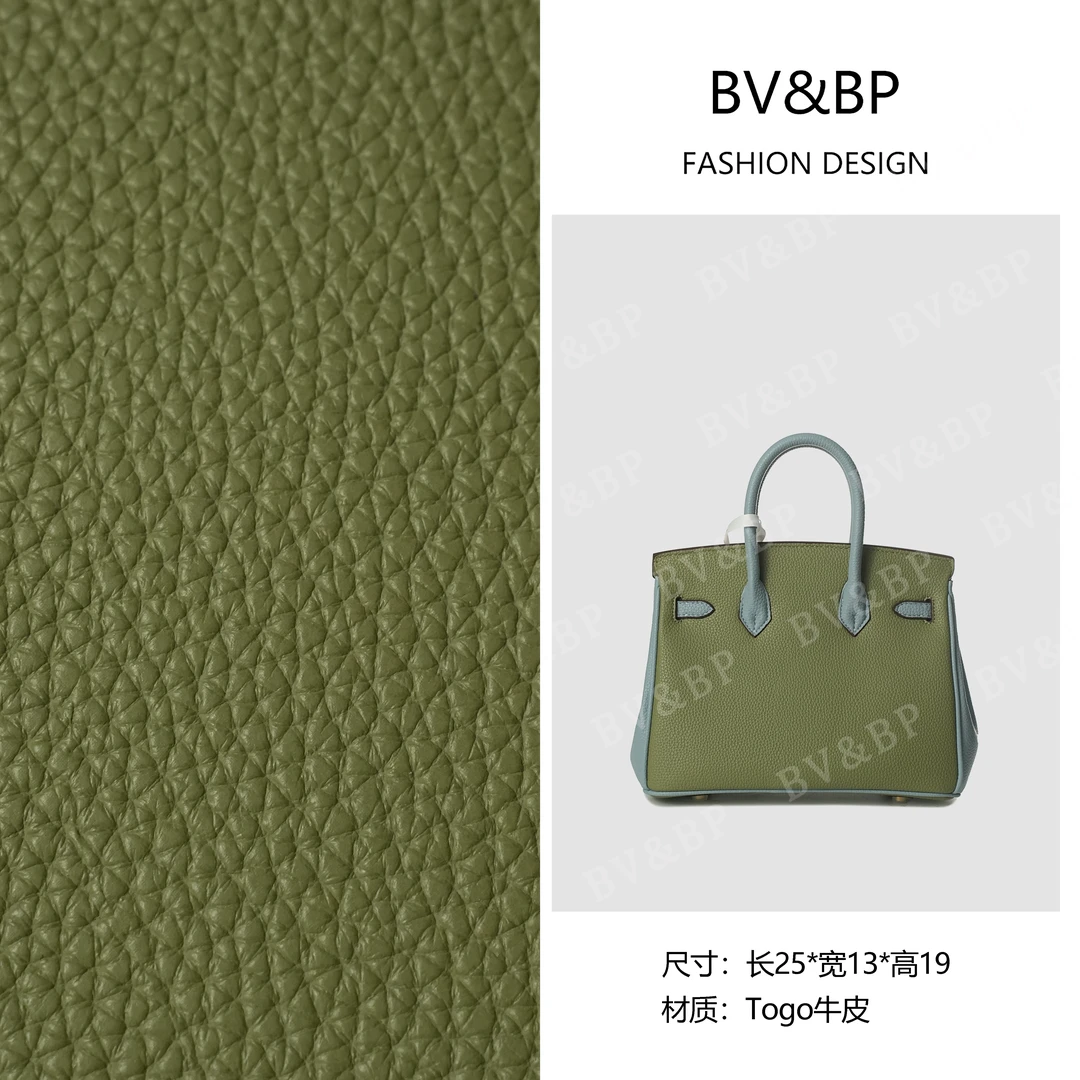 BV&BP· 原创设计 真皮高定手提单肩包 BV6825-金扣-蓝绿橙