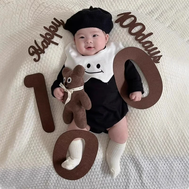 呼呼猴婴儿满月仪式周岁生日布置用品ins风气球场景装饰道具百天