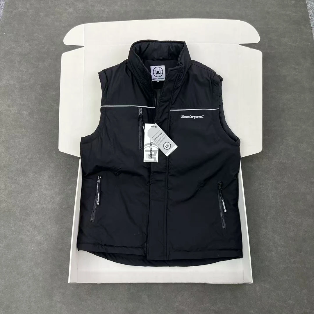 德单 轻量化 男士户外休闲加棉加厚棉马甲