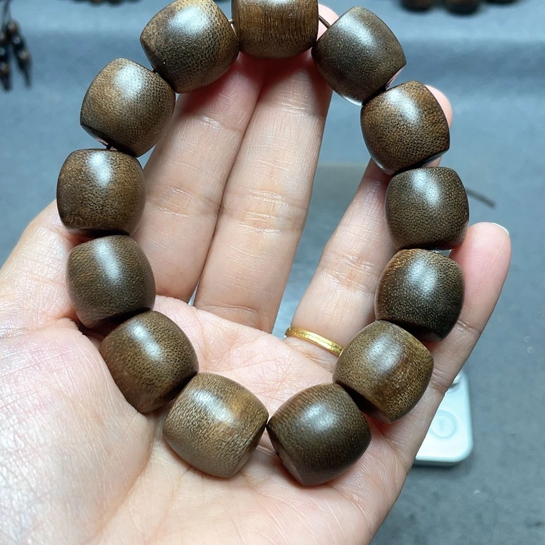 沉香手串芽庄白棋1.6