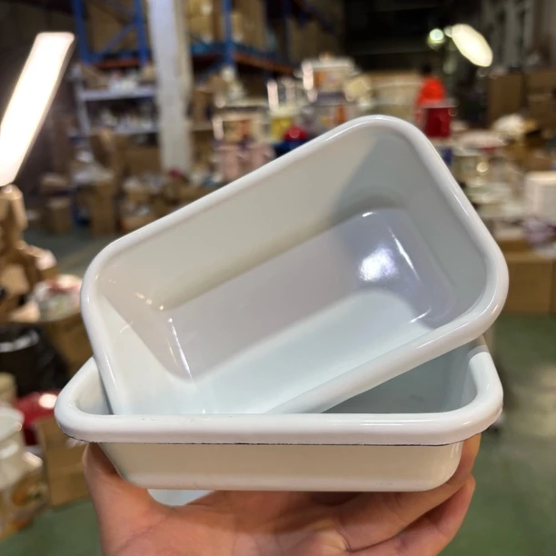 日单搪瓷烤鱼盘食品级长方形加厚吐司面包厨房耐热高温