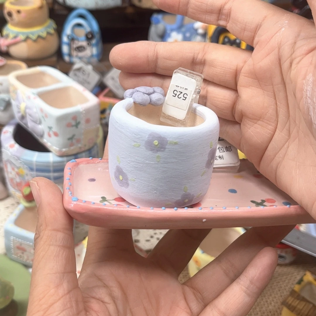 525花朵手工盆现货