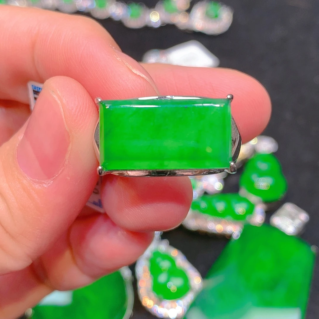 颈饰银S925镶嵌翡翠翡翠