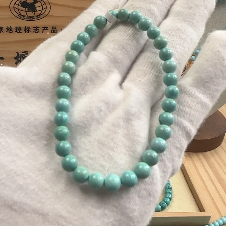 绿松石未镶嵌圆珠单圈卡5+w