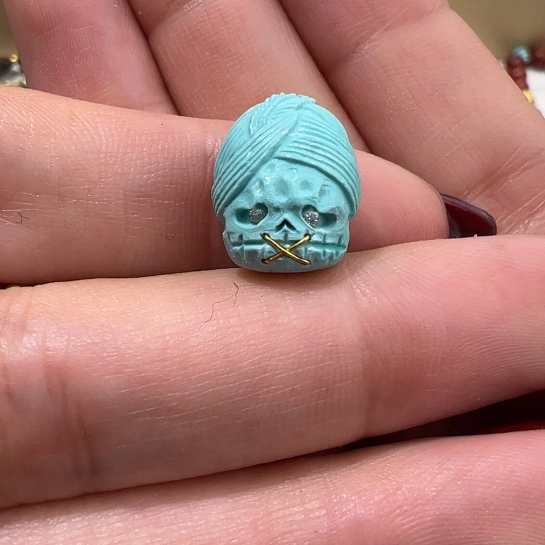 绿松石配件未镶嵌配件