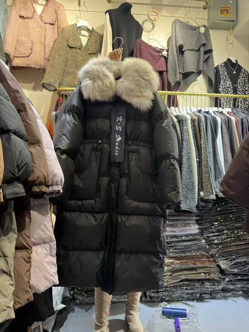 高级长款羽绒外套