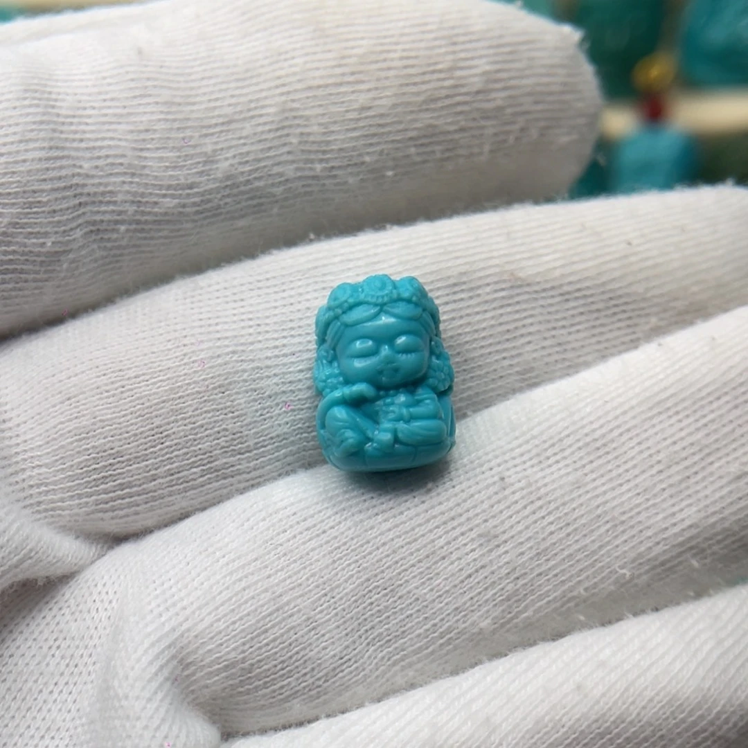 绿松石未镶嵌颈饰卡10.7-14.6-9