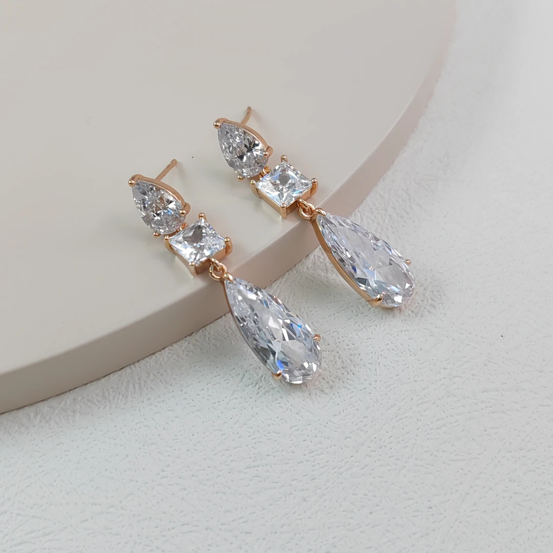 XUPING/旭平首饰 合金合成锆石耳饰 【潘生福利】GDJ  X001051041