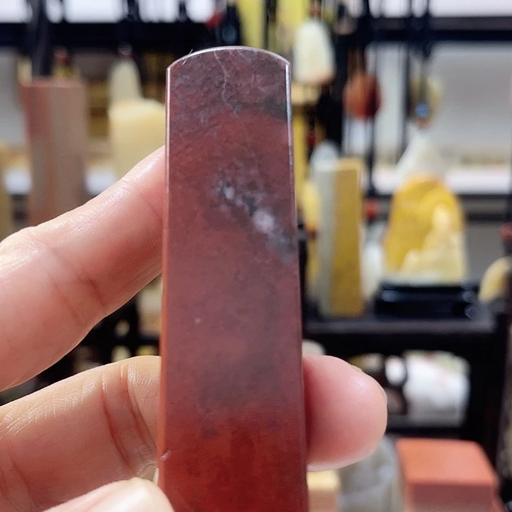 泥塑寿山石月尾紫印章一个80元