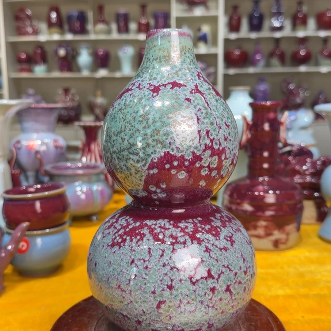 摆件陶郑家钧窑摆件