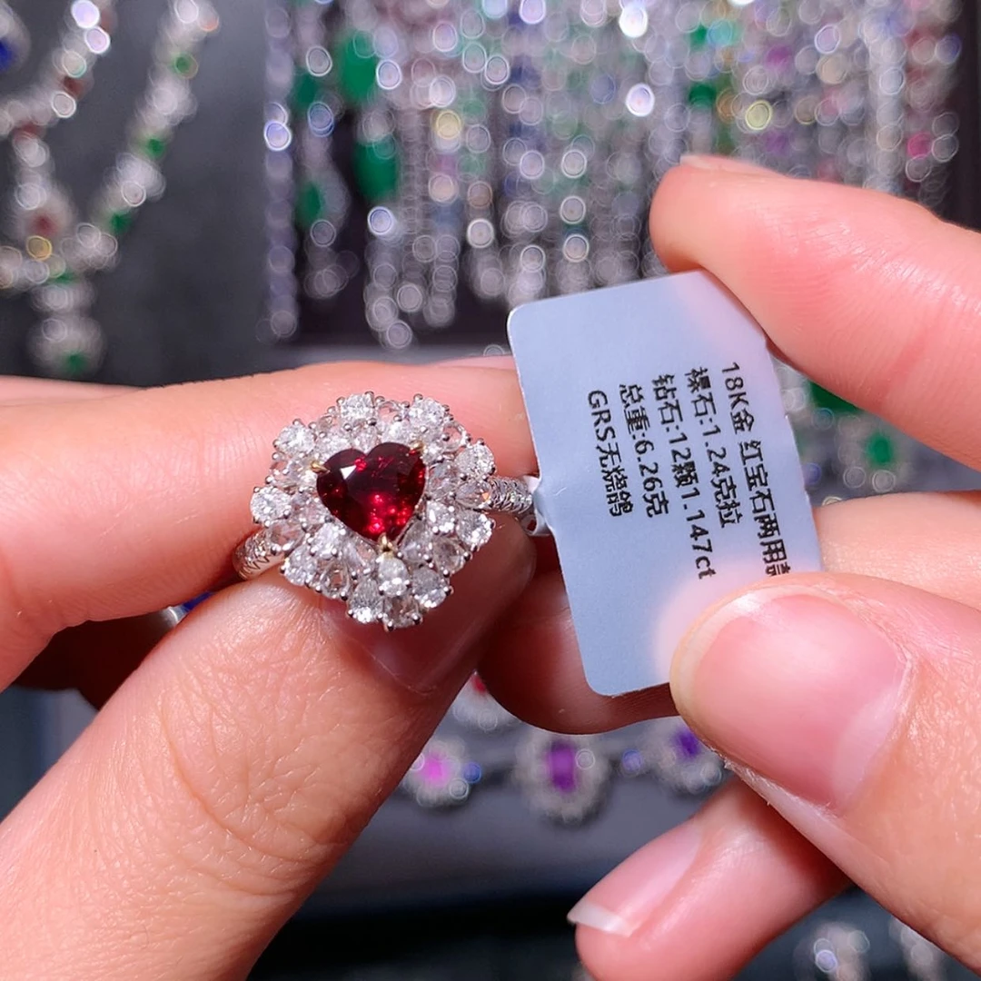 【闪购商品】红宝石戒指18K金镶嵌