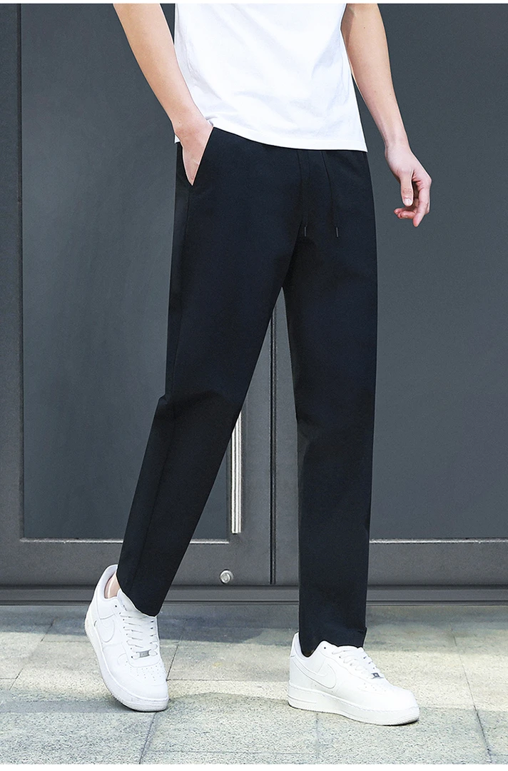 92008 男女棉感速干休闲裤直筒夏季薄款弹力