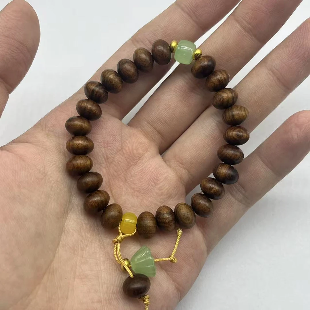 海南花梨木单圈手串卡6×9 189（无礼盒）