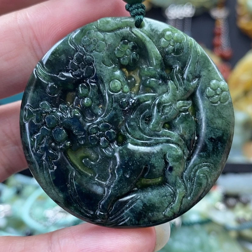 【闪购商品】蛇纹石玉未镶嵌吊坠