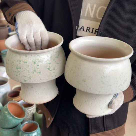 紫砂花盆高20口17————