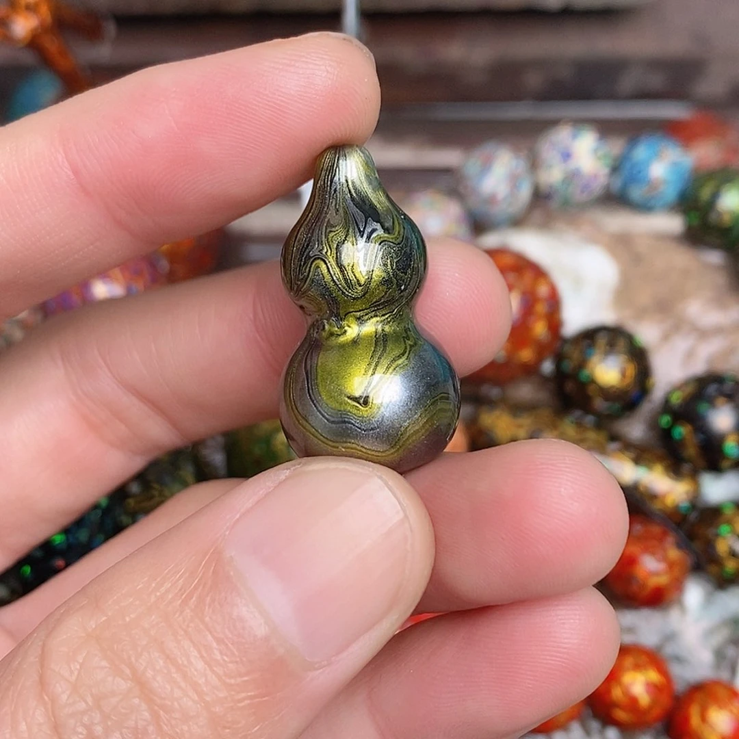 ❖****❖大漆手做工艺珠子10个葫芦