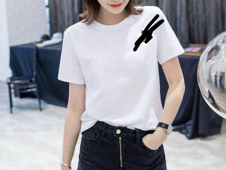 款新款夏季白短袖