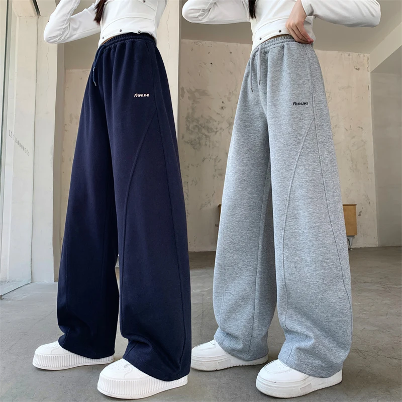 女童运动裤秋装2025新款儿童阔腿裤女孩大童秋季初中生超好看裤子