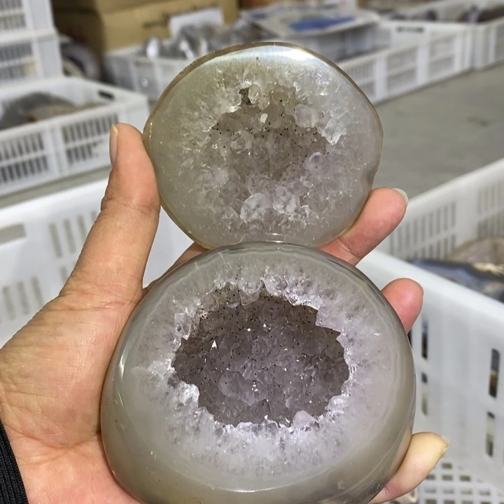 未镶嵌珠宝半成品水晶仙女紫盆