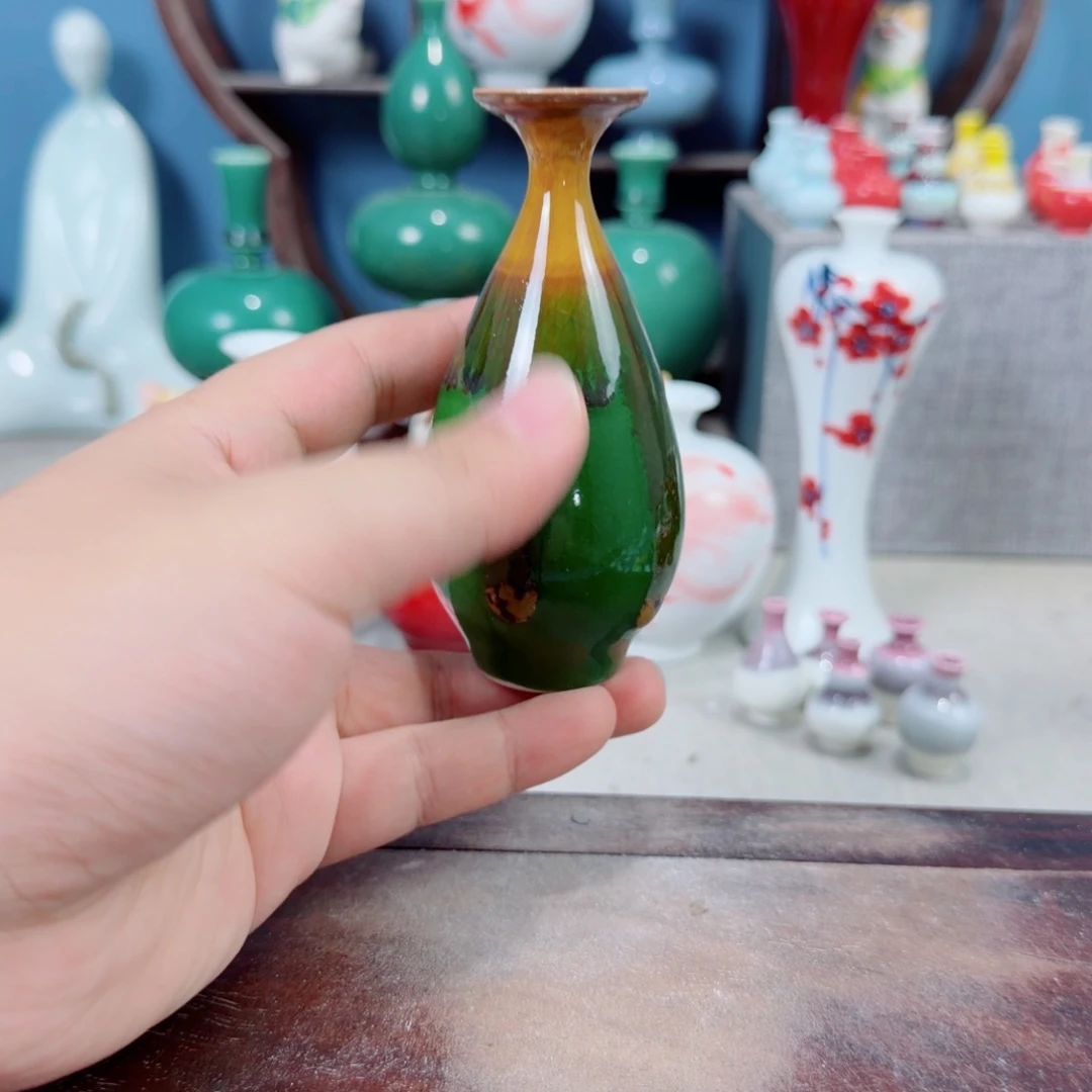 陶瓷手工小花器摆件