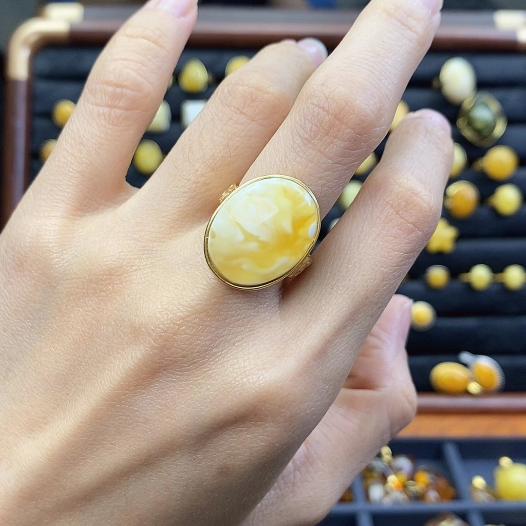 南***安琥珀未镶嵌裸石成品