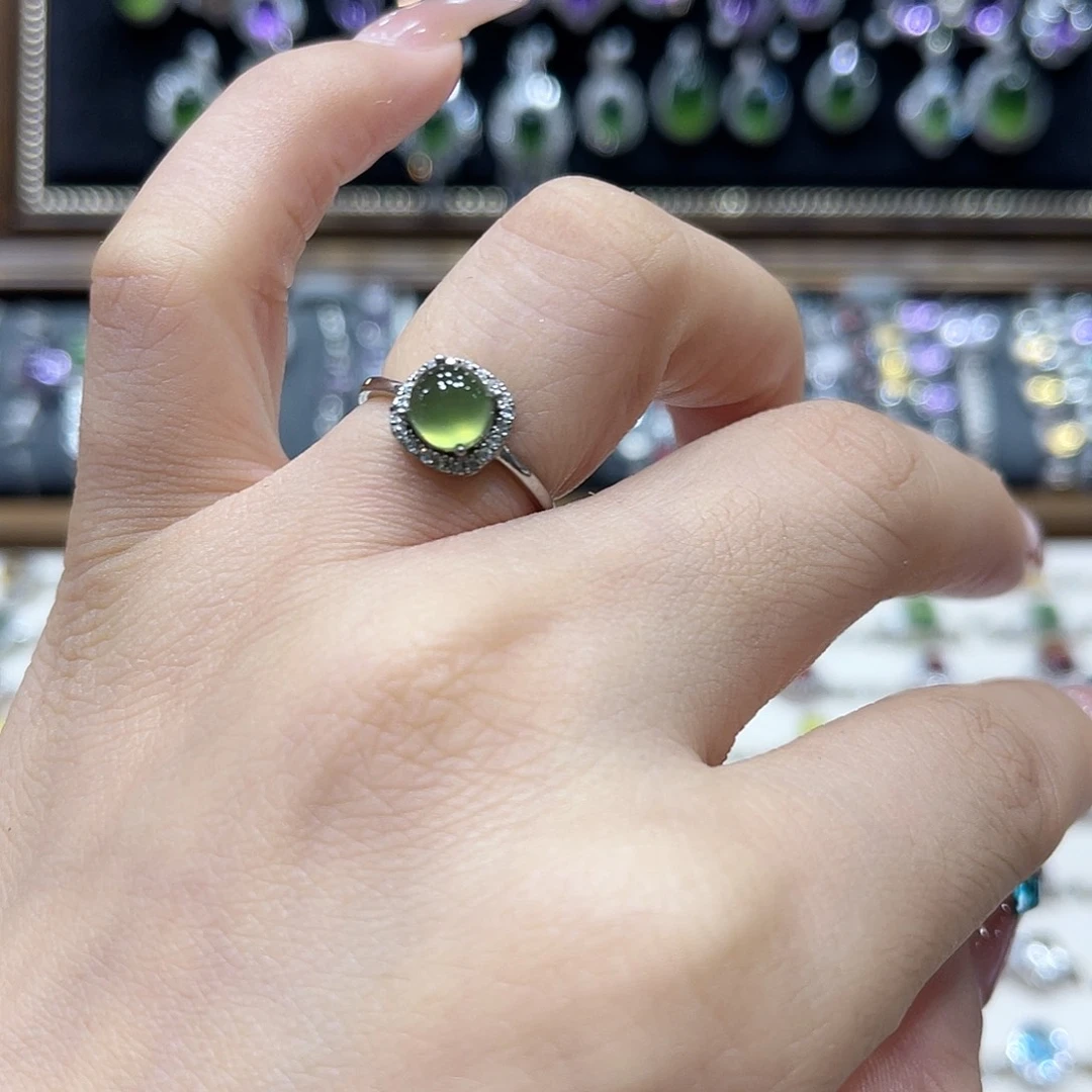 戒指紫晶银S925镶嵌