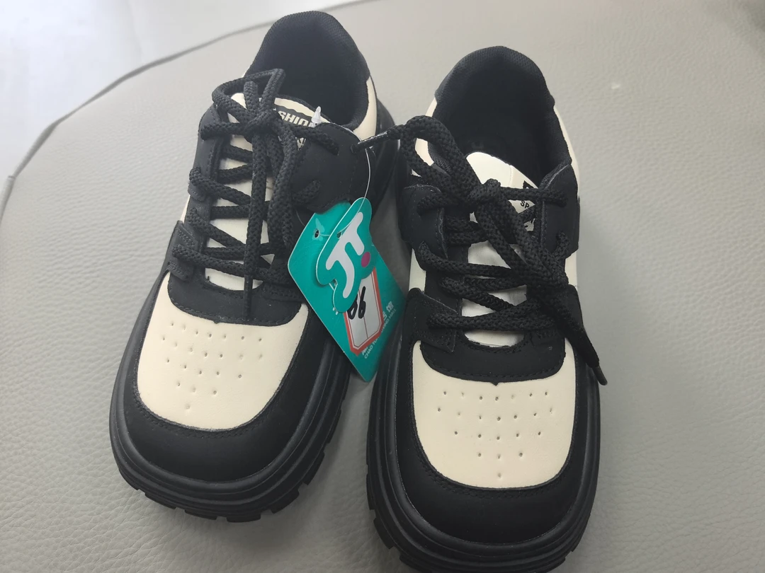 饼干鞋时尚百搭黑色