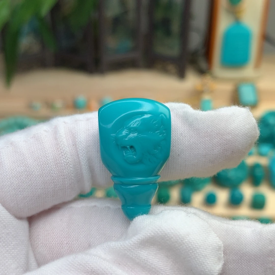 绿松石珠宝半成品未镶嵌