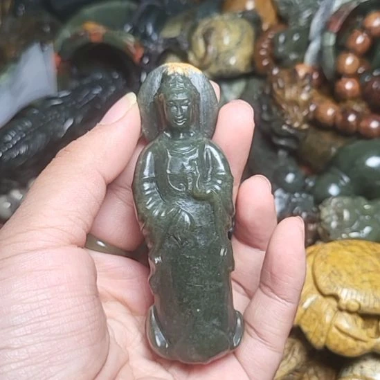 岫岩河磨玉（透闪石质玉）未镶嵌挂件