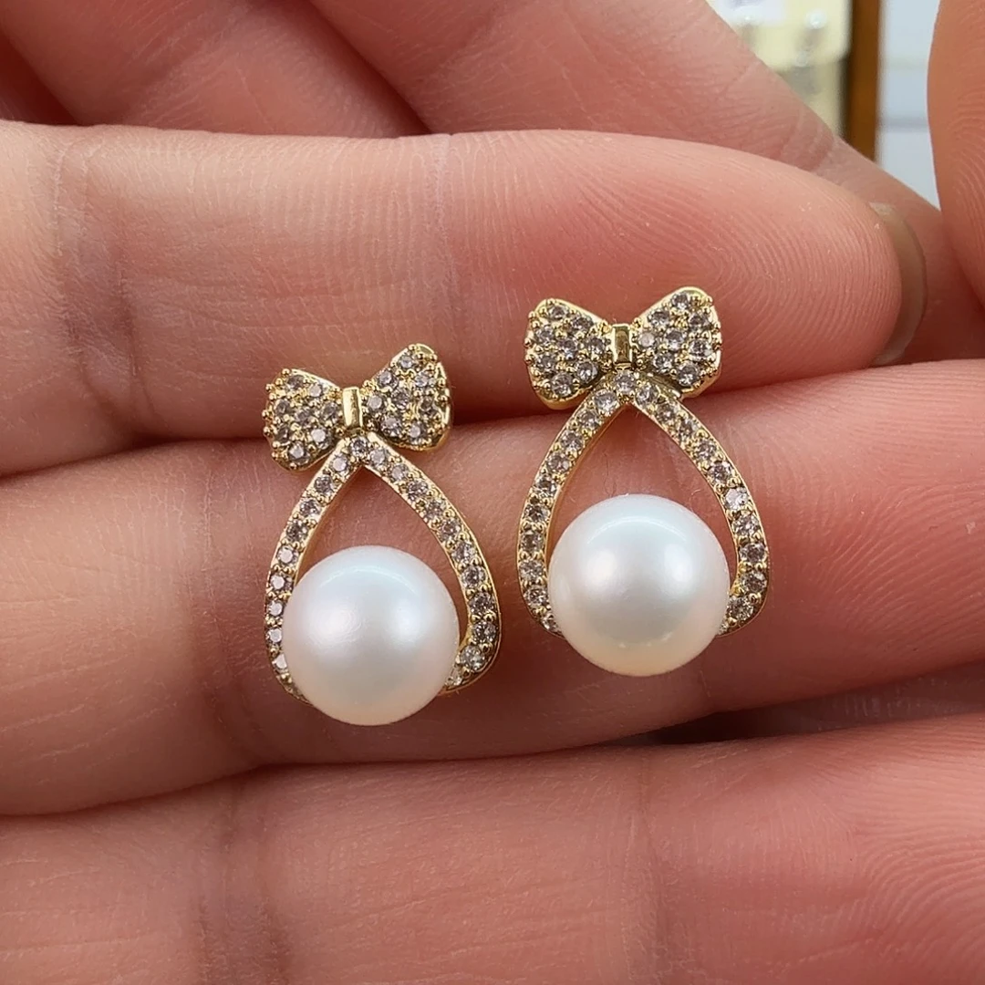 未镶嵌淡水珍珠耳饰