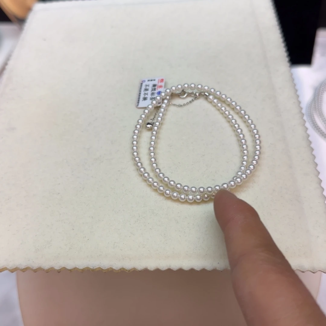 【闪购商品】淡水珍珠项链银S925镶嵌