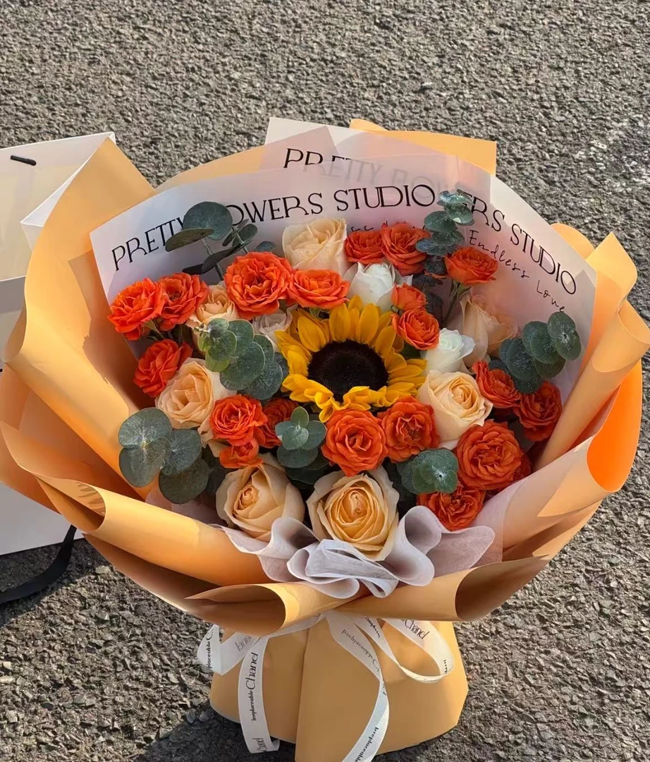 【香槟＋芭比＋向日葵】一单京东或顺丰送货上门偏远地区发空运