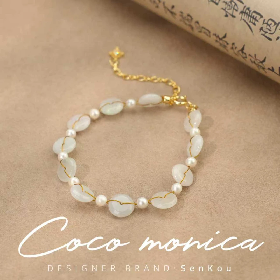 【小霞珠宝】 平安扣珍珠手链轻奢时尚珍珠手链AD738