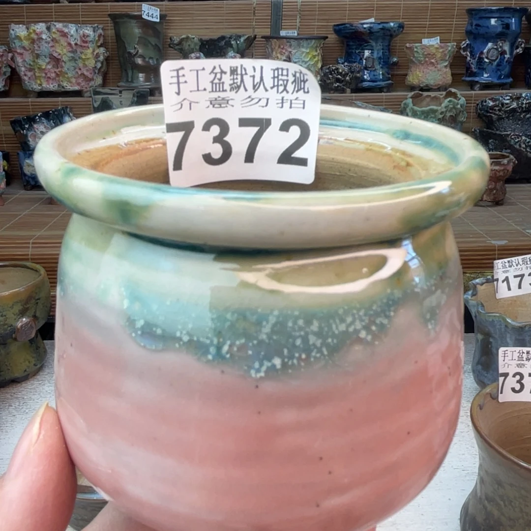 手工花盆默认瑕疵完美者勿拍