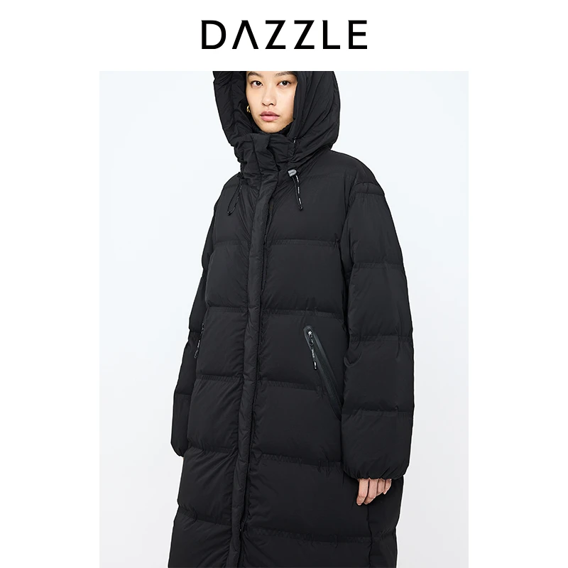 DAZZLE地素奥莱 羽绒服2024冬季新款长款鹅绒羽绒服2I4K499