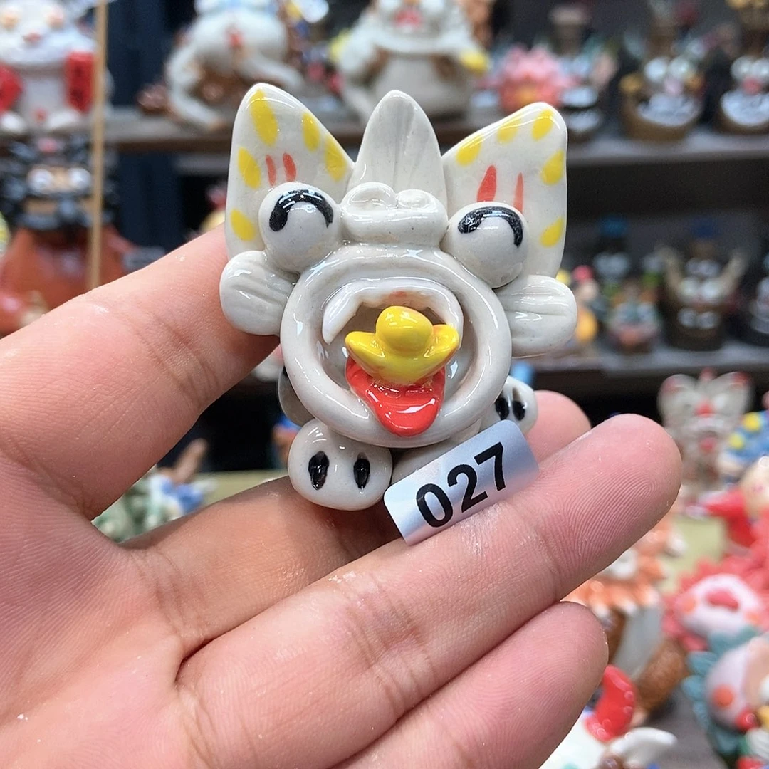 摆件直播间手工抽象陶瓷摆件027