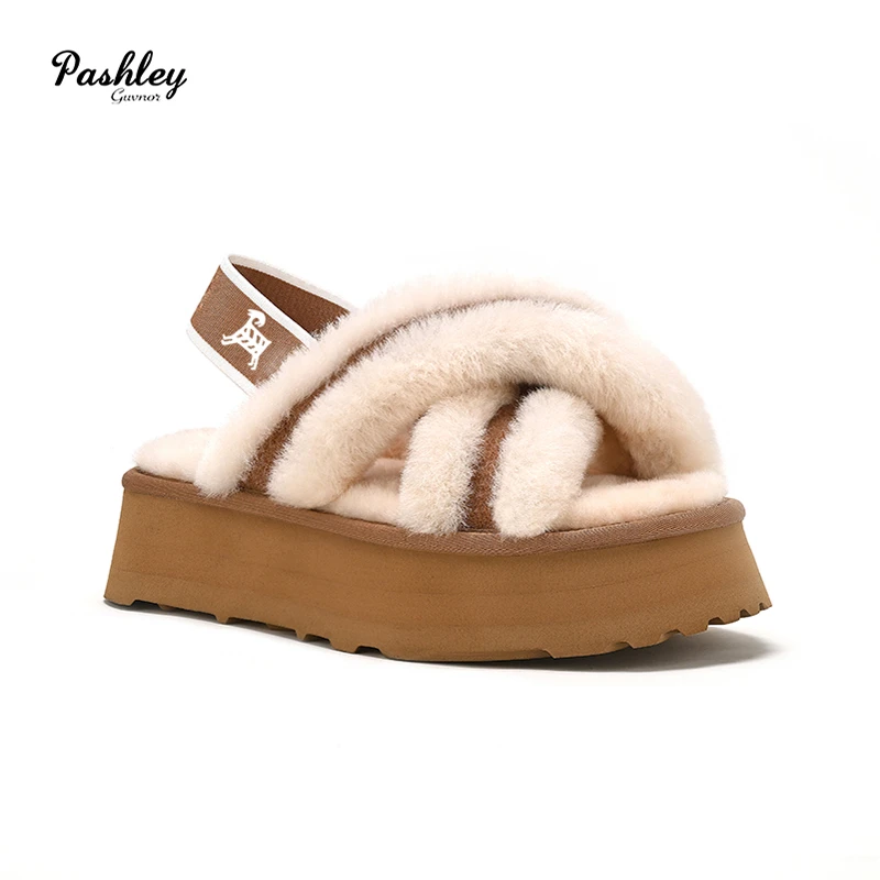 帕奢利加厚高帮保暖厚底拖鞋HZ005P